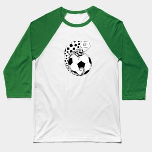 Soccer Chameleon Baseball T-Shirt